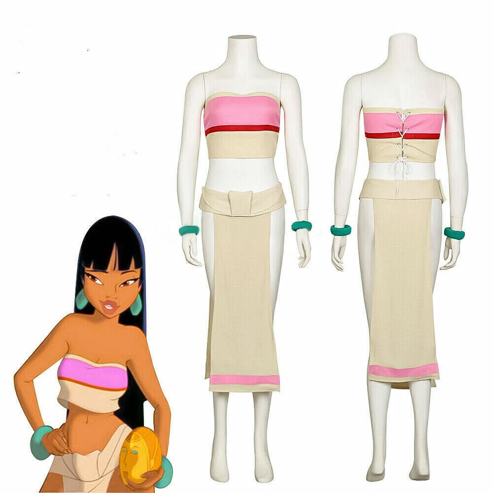 The Road to El Dorado Chel Cosplay Costume Full Set Halloween Anime Outfit - Coscosmos