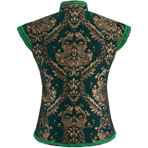 The Tudor Green & Gold Doublet | Premium Renaissance Costume for Men | Medieval LARP & Cosplay Apparel - Coscosmos