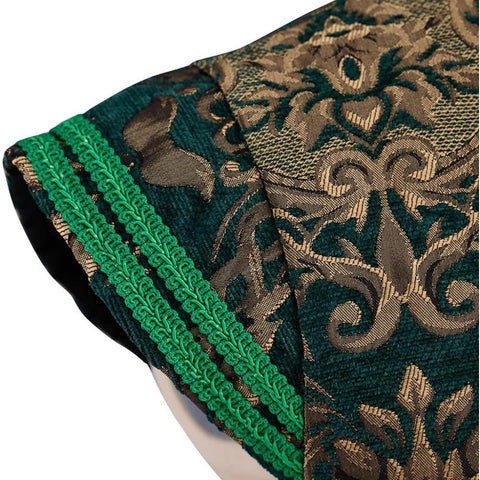 The Tudor Green & Gold Doublet | Premium Renaissance Costume for Men | Medieval LARP & Cosplay Apparel - Coscosmos