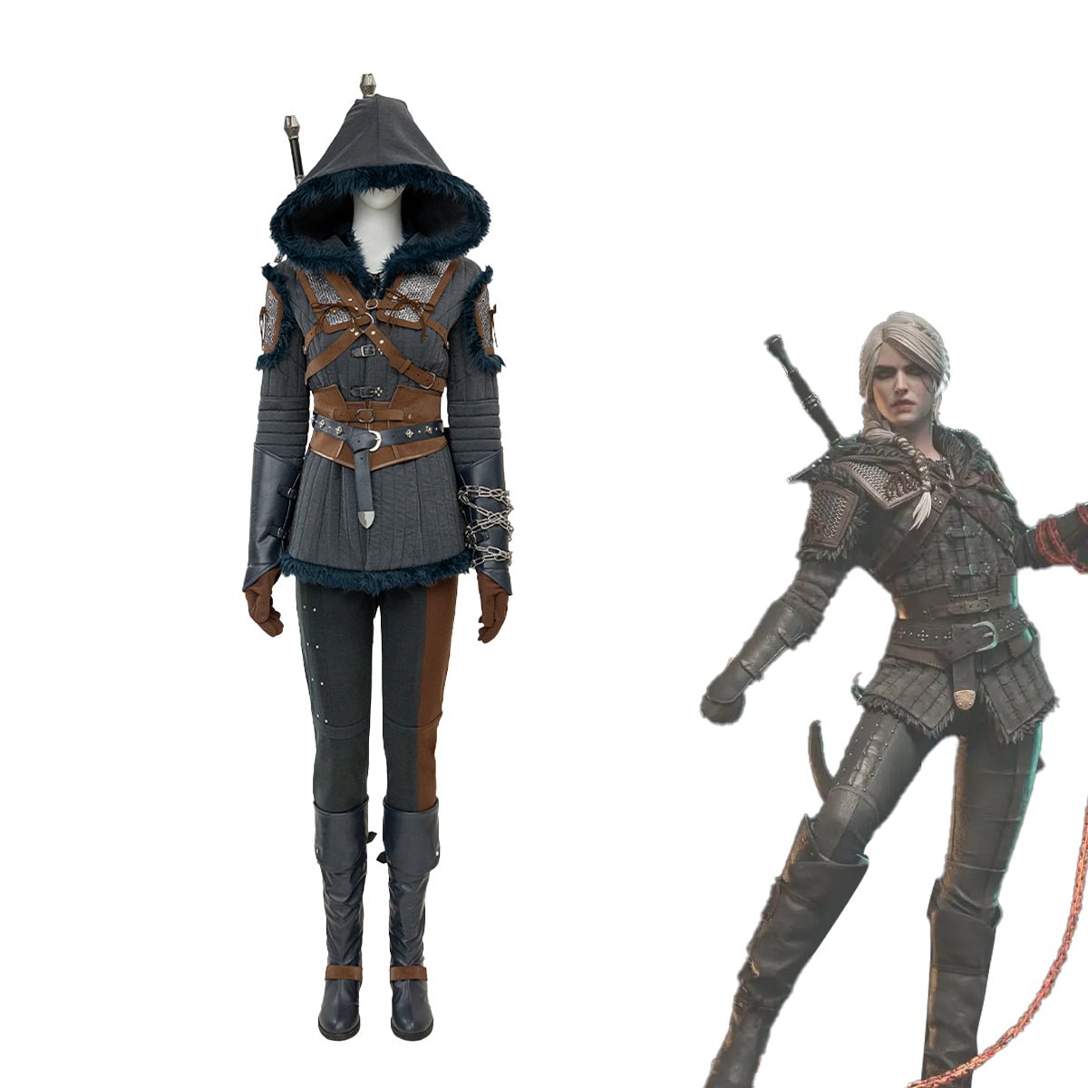 The Witcher 4 Ciri Cosplay Costume - Premium Game Character Outfit - Coscosmos