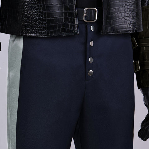 The Witcher 4 Geralt of Rivia Cosplay Outfit White Wolf Medieval Leather Full Suit Halloween - Coscosmos