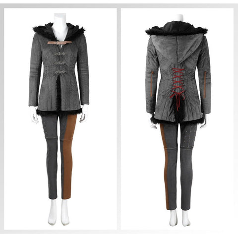 The Witcher IV Ciri Cosplay Costume Full Set With Cloak For Women - Coscosmos