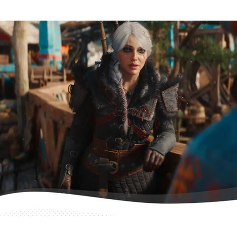 The Witcher IV Ciri Cosplay Costume Full Set With Cloak For Women - Coscosmos