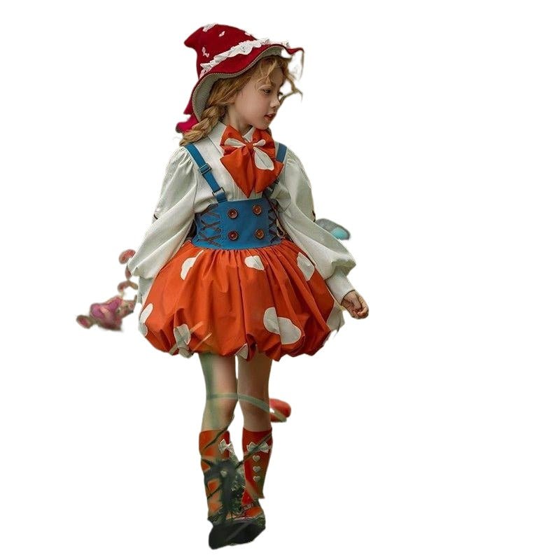 The Wizard of Oz Girls' Autumn Little Red Riding Hood Lolita Dress for Halloween & Cosplay - Coscosmos