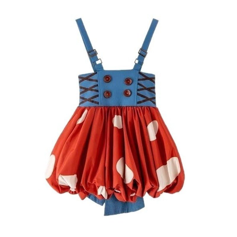 The Wizard of Oz Girls' Autumn Little Red Riding Hood Lolita Dress for Halloween & Cosplay - Coscosmos