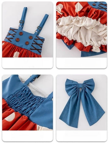 The Wizard of Oz Girls' Autumn Little Red Riding Hood Lolita Dress for Halloween & Cosplay - Coscosmos