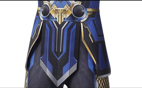 Thor: Love and Thunder Child Cosplay Costume – Authentic Kids’ Bodysuit with Cape & Accessories, Complete Movie - Inspired Outfit for Young Superheroes - Coscosmos