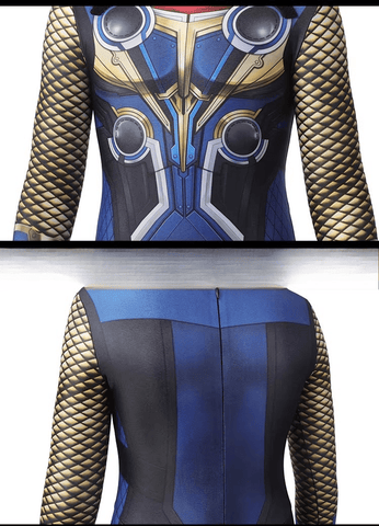 Thor: Love and Thunder Child Cosplay Costume – Authentic Kids’ Bodysuit with Cape & Accessories, Complete Movie - Inspired Outfit for Young Superheroes - Coscosmos