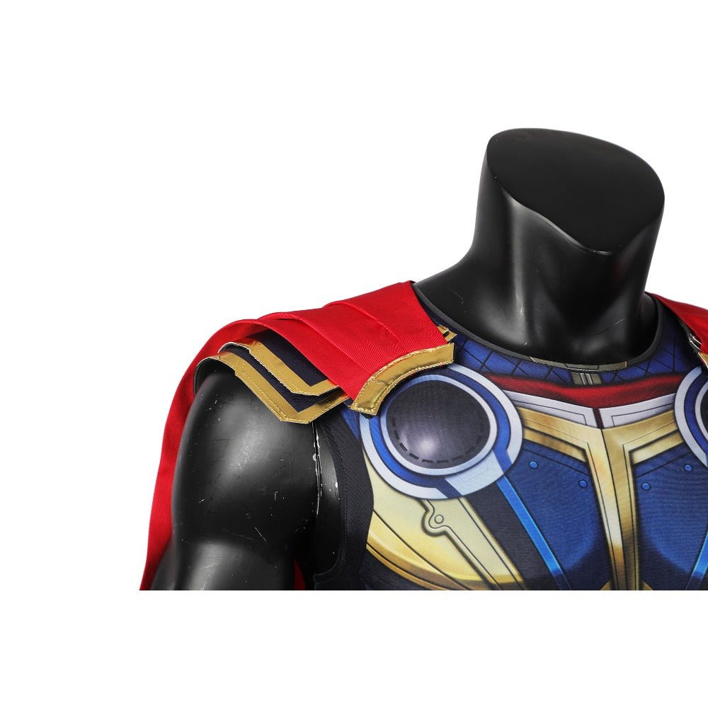 Thor: Love and Thunder Thor Cosplay Costume – Authentic Sleeveless Outfit for Fans, Complete Set for Cosplay Events and Conventions - Coscosmos