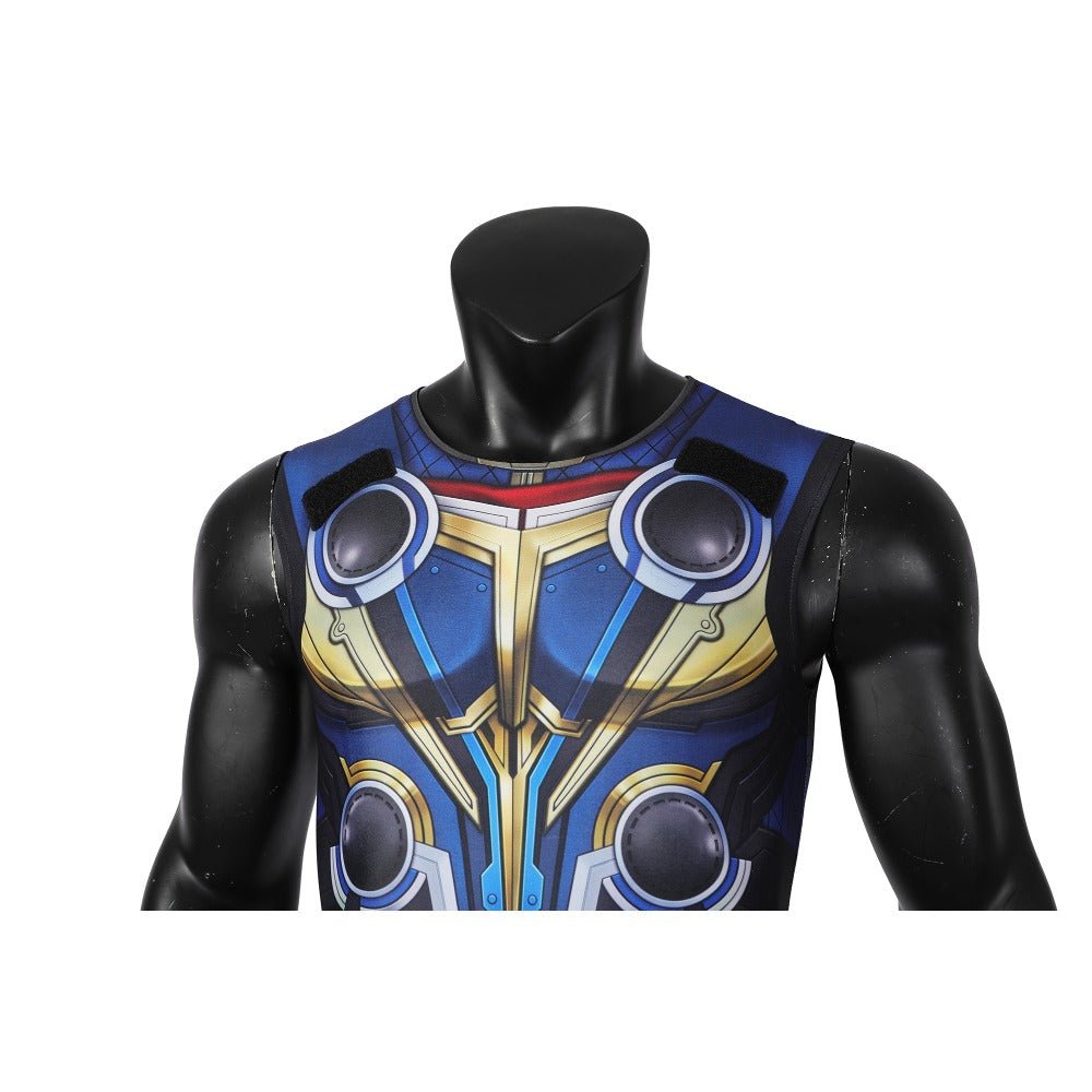 Thor: Love and Thunder Thor Cosplay Costume – Authentic Sleeveless Outfit for Fans, Complete Set for Cosplay Events and Conventions - Coscosmos