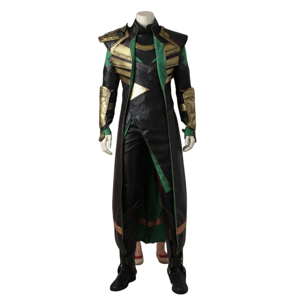 Thor: The Dark World & The Avengers Loki Cosplay Costume Complete Set - Coscosmos