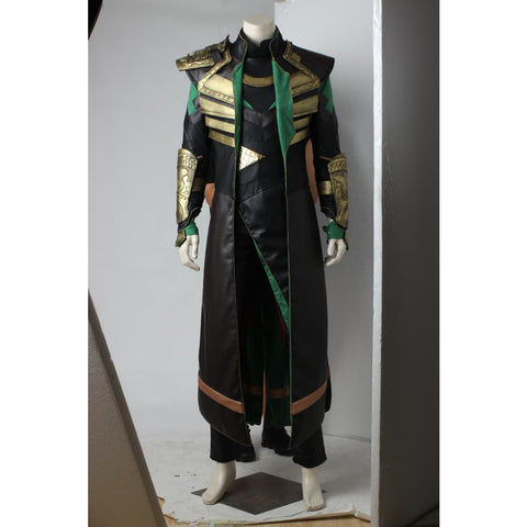 Thor: The Dark World & The Avengers Loki Cosplay Costume Complete Set - Coscosmos