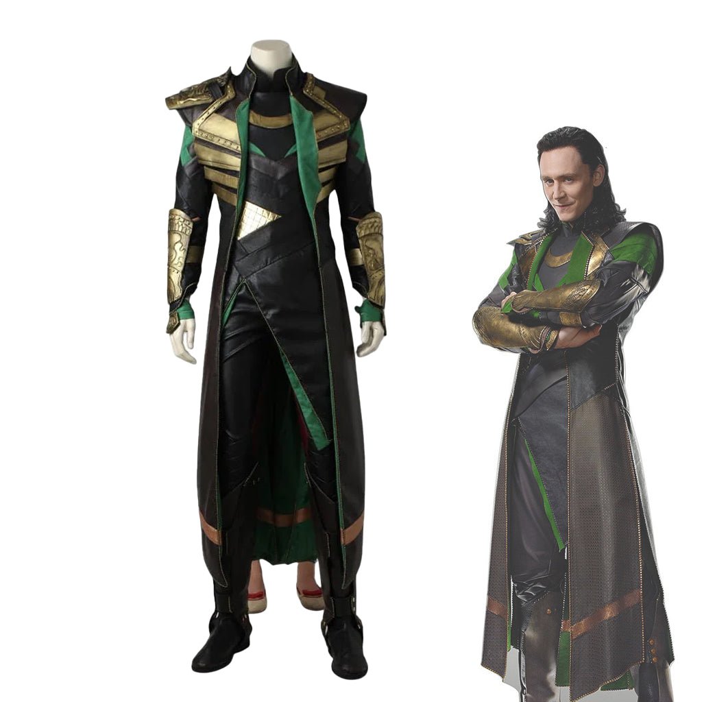 Thor: The Dark World & The Avengers Loki Cosplay Costume Complete Set - Coscosmos