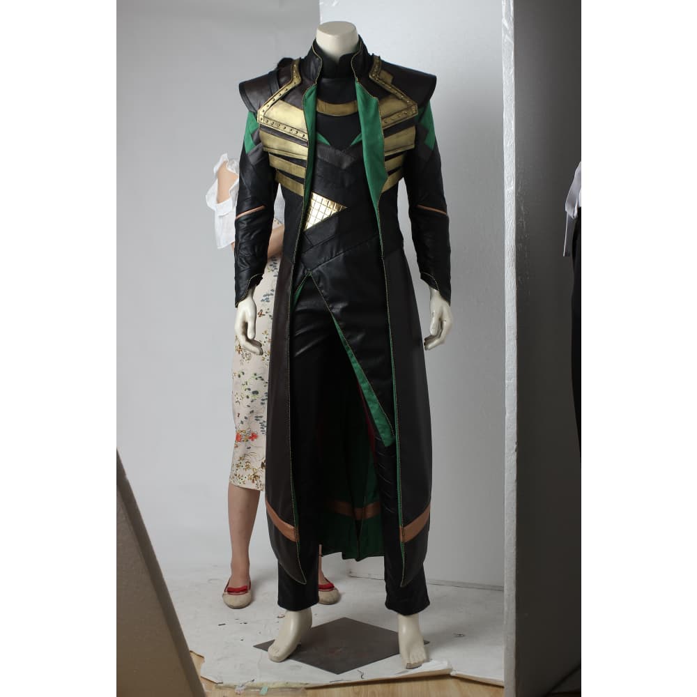 Thor: The Dark World & The Avengers Loki Cosplay Costume Complete Set - Coscosmos