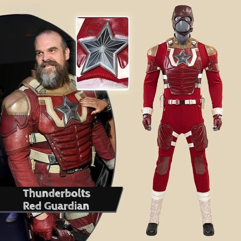 Thunderbolts Red Guardian Cosplay Costume - High Quality Anime Outfit - Coscosmos