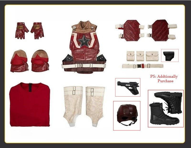Thunderbolts Red Guardian Cosplay Costume - High Quality Anime Outfit - Coscosmos