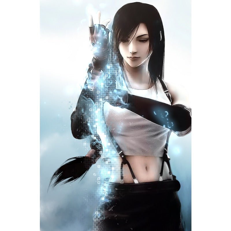 Tifa Lockhart Final Fantasy VII Remake Cosplay Costume Set - Classic Outfit Mini Dress Top & Skirt Full Set - Coscosmos