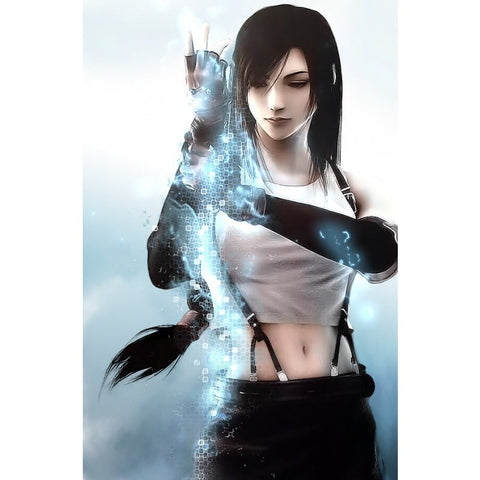 Tifa Lockhart Final Fantasy VII Remake Cosplay Costume Set - Classic Outfit Mini Dress Top & Skirt Full Set - Coscosmos