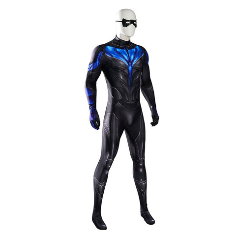 Titan—Nightwing Jumpsuit - Premium Cosplay Costume for Teen Titans Fans - Coscosmos