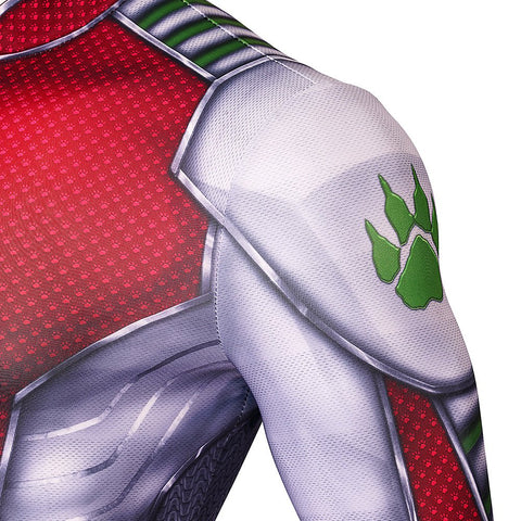 Titans S4 Beast Boy Gar Logan Cosplay Costumes Spandex Suit - Coscosmos
