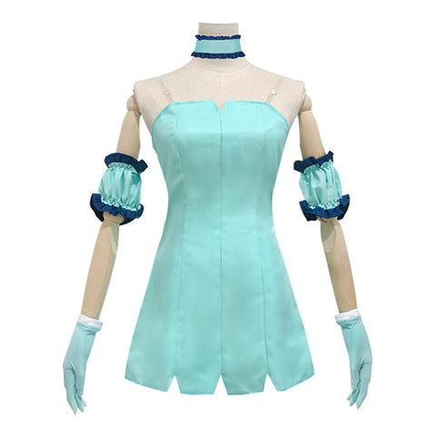 Tokyo Mew Mew Blue Azure Mint Cosplay Costume – Anime Maid Outfit for Women, Role - Play Dress Set for Conventions & Themed Events - Coscosmos