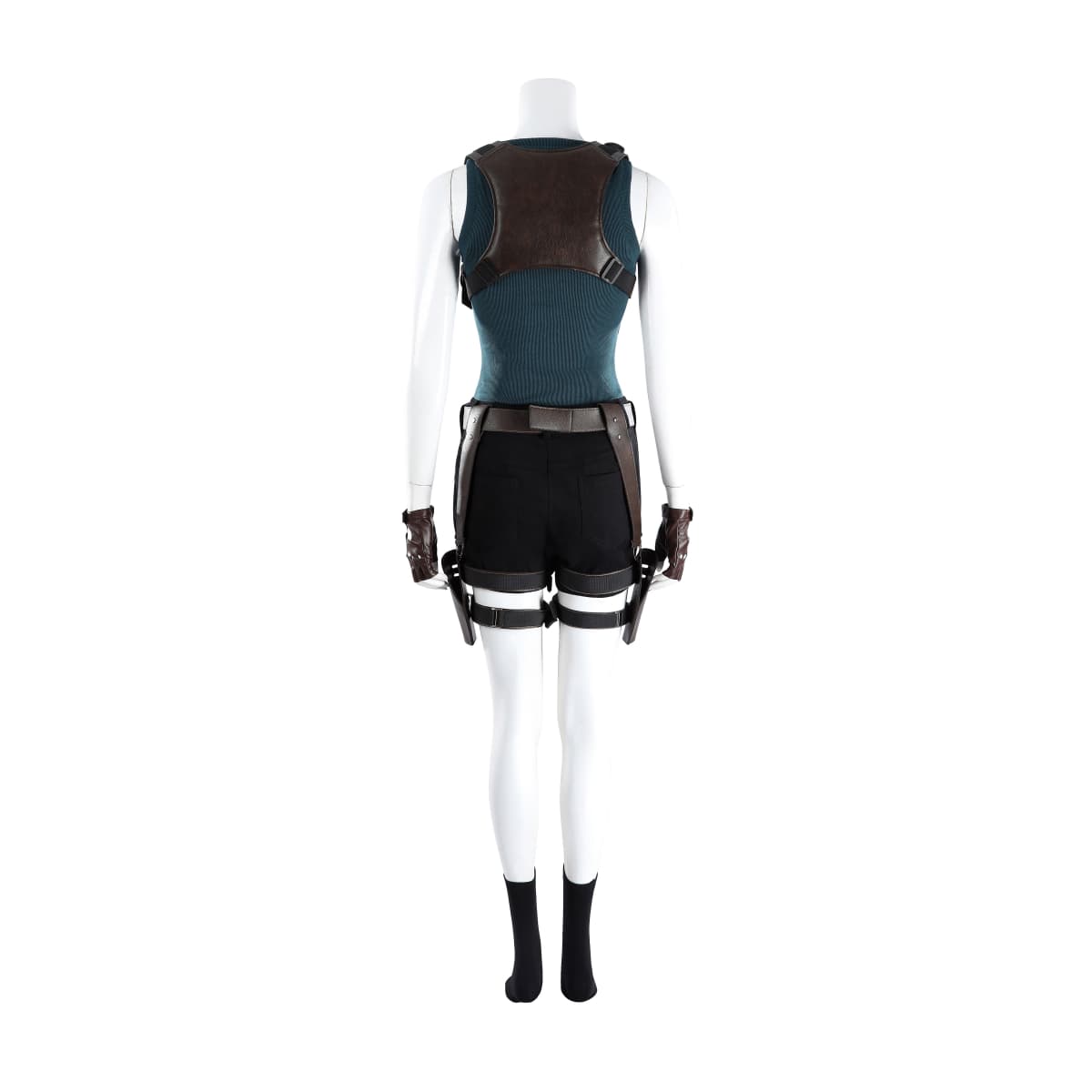 Tomb Raider Live Action Series Lara Croft Full Set Cosplay Costume, Adventure Explorer Outfit for Women - Coscosmos