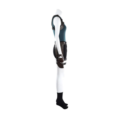 Tomb Raider Live Action Series Lara Croft Full Set Cosplay Costume, Adventure Explorer Outfit for Women - Coscosmos