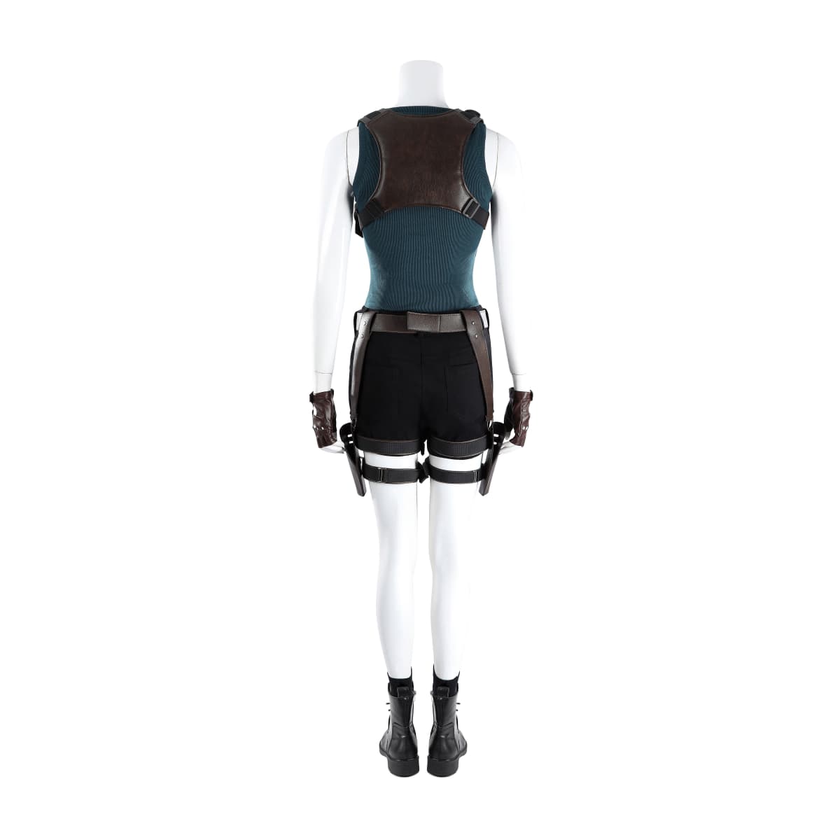Tomb Raider Live Action Series Lara Croft Full Set Cosplay Costume, Adventure Explorer Outfit for Women - Coscosmos