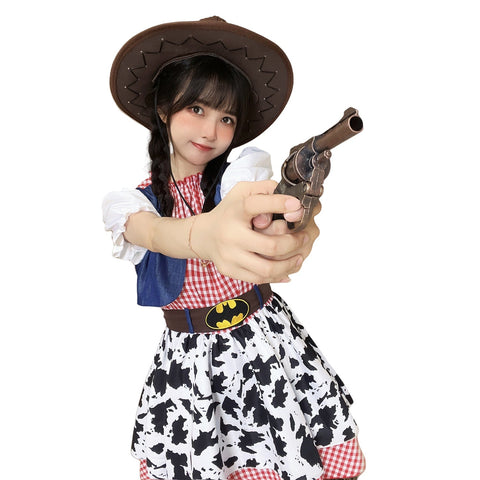 Toy Story Woody's Girlfriend Western Cowboy Halloween Cosplay Costume for Parent - Child Performance - Coscosmos