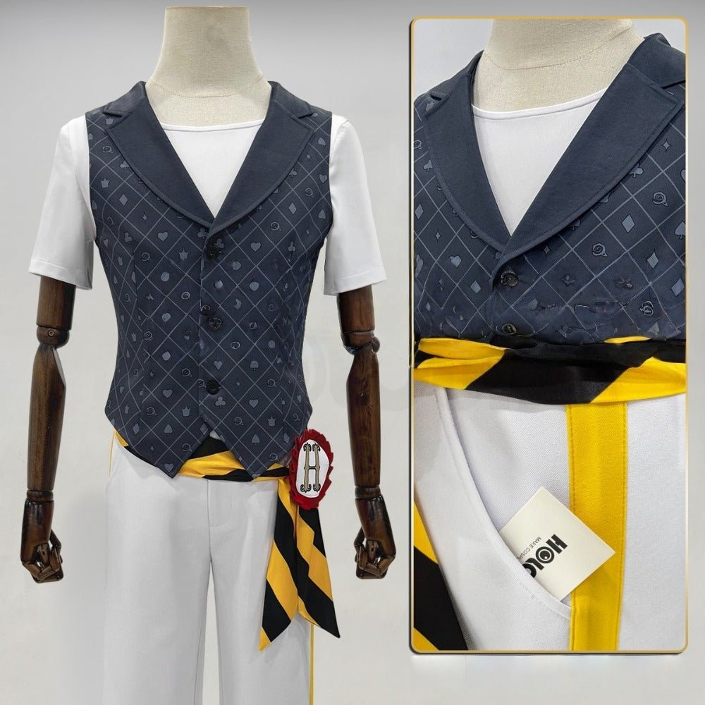 Trey Clover Heartslabyul Dorm Uniform Cosplay Gray Vest from Twisted Wonderland - Coscosmos