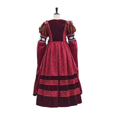 Tudor Dynasty Rose Pink Dress Cosplay Costume - Coscosmos