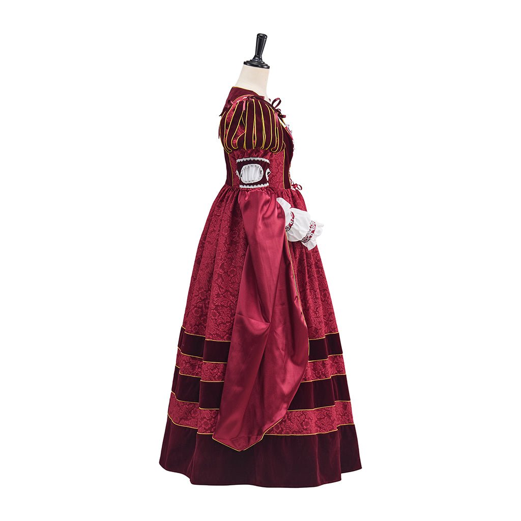 Tudor Dynasty Rose Pink Dress Cosplay Costume - Coscosmos