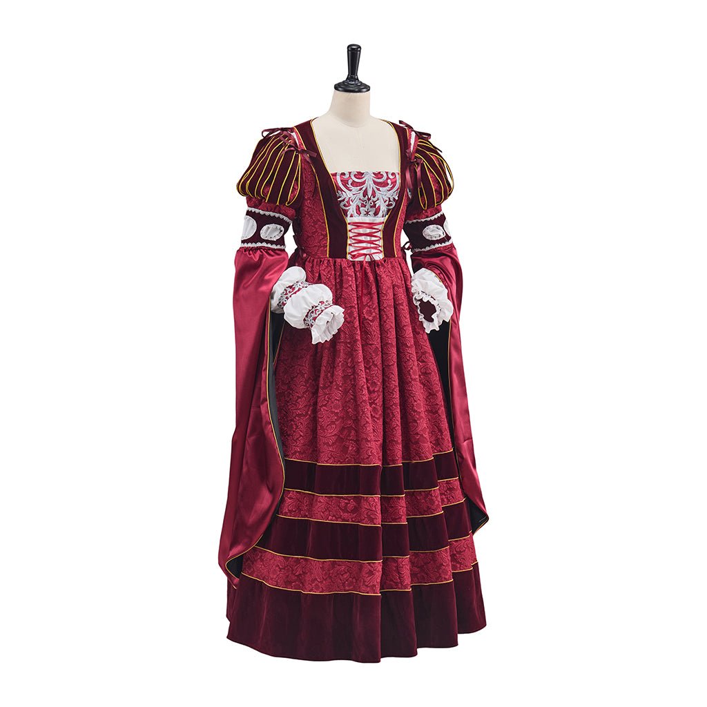 Tudor Dynasty Rose Pink Dress Cosplay Costume - Coscosmos