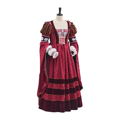 Tudor Dynasty Rose Pink Dress Cosplay Costume - Coscosmos