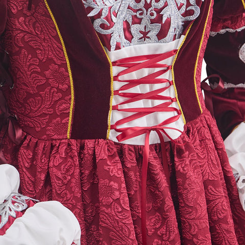 Tudor Dynasty Rose Pink Dress Cosplay Costume - Coscosmos