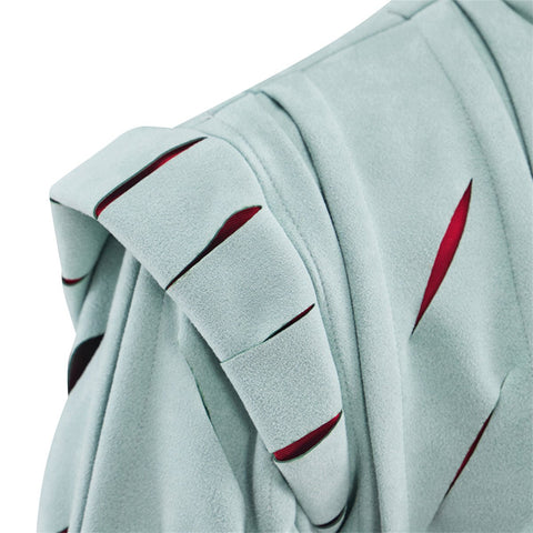 Tudor Male Green Red Top Grey Pants Cosplay Costume - Coscosmos