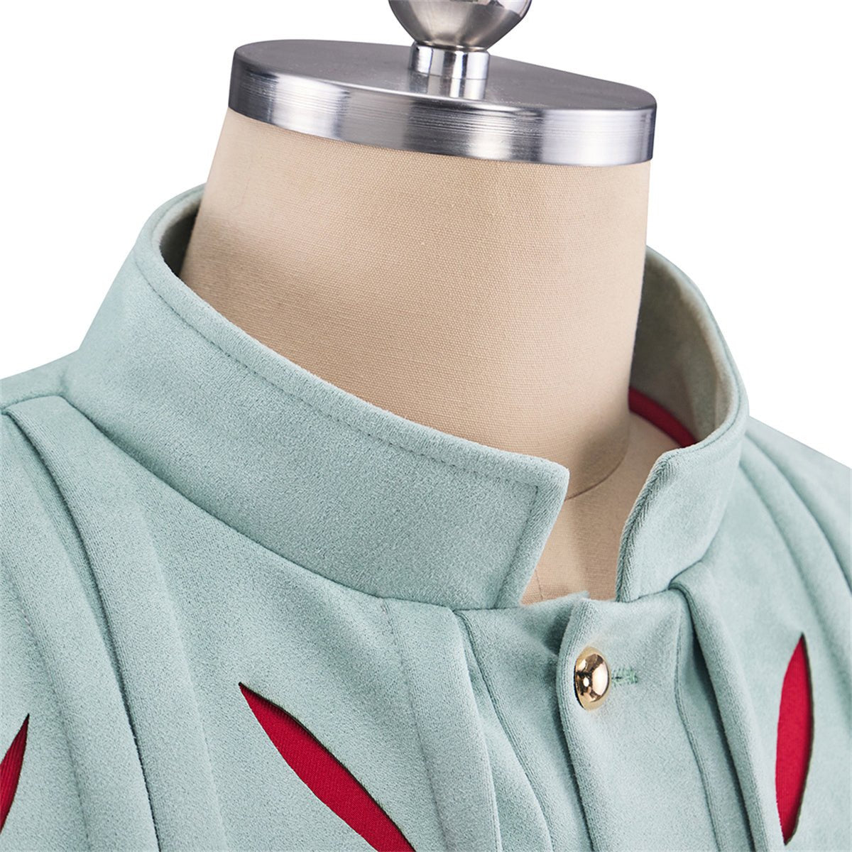 Tudor Male Green Red Top Grey Pants Cosplay Costume - Coscosmos
