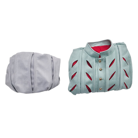 Tudor Male Green Red Top Grey Pants Cosplay Costume - Coscosmos