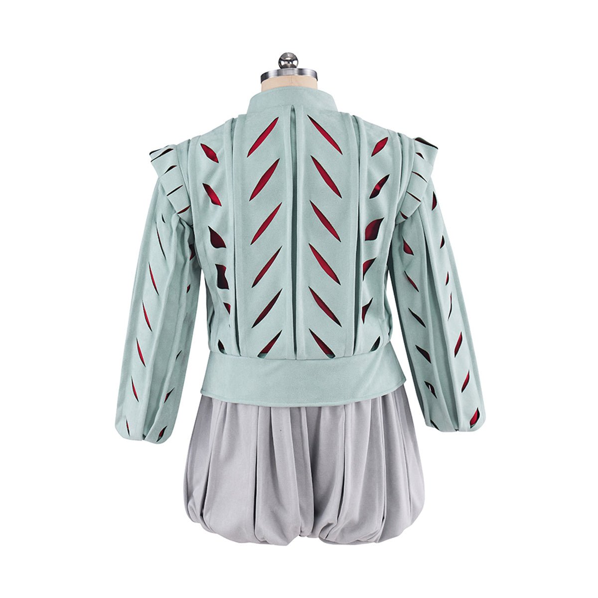 Tudor Male Green Red Top Grey Pants Cosplay Costume - Coscosmos