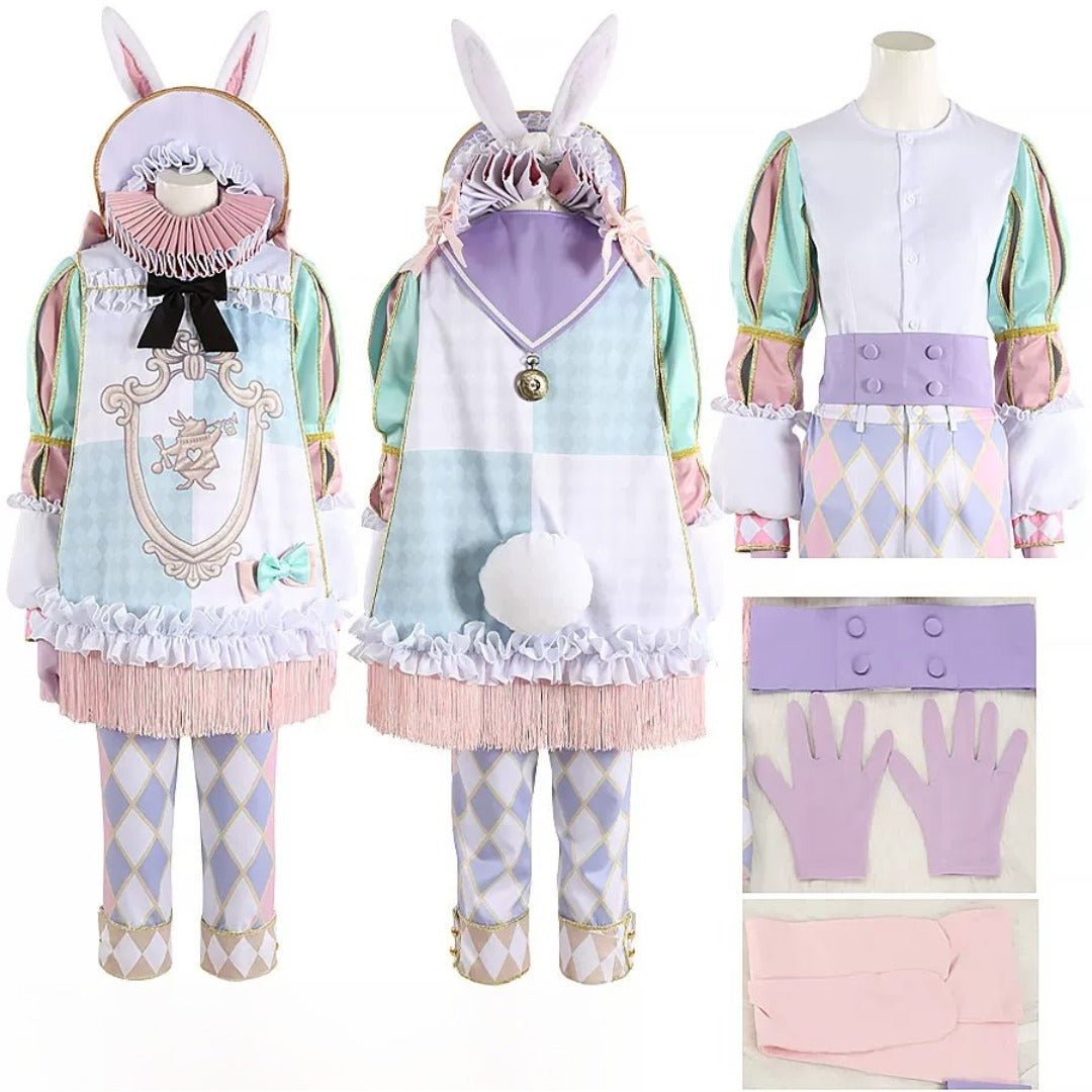 Twisted Wonderland Epel Felmier White Rabbit Festival Cosplay Costume - Coscosmos