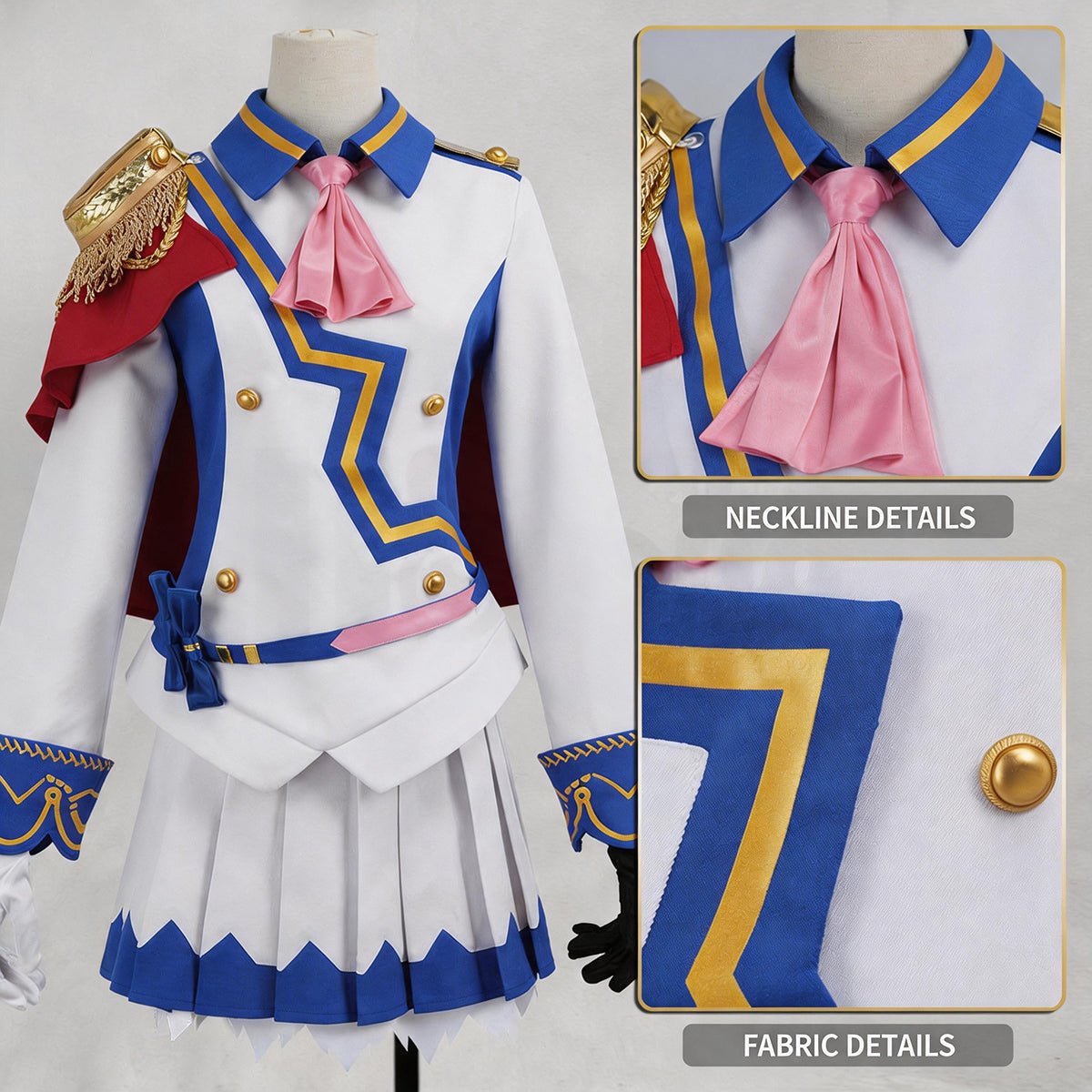 Uma musume: Pretty Derby Tokai Teio Full Competition Cosplay Costume Outfit Set - Coscosmos