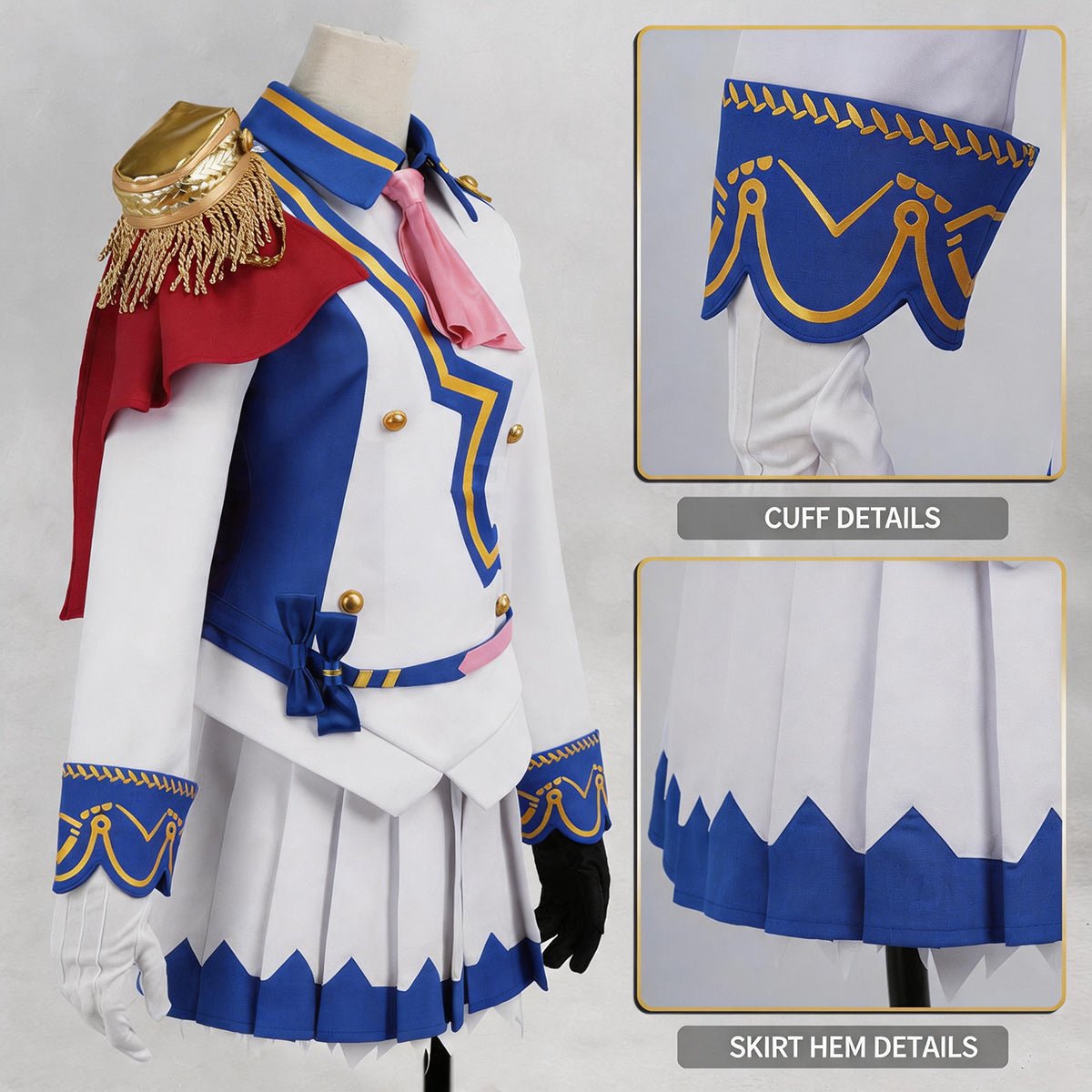 Uma musume: Pretty Derby Tokai Teio Full Competition Cosplay Costume Outfit Set - Coscosmos