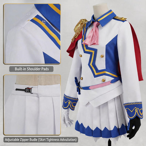 Uma musume: Pretty Derby Tokai Teio Full Competition Cosplay Costume Outfit Set - Coscosmos