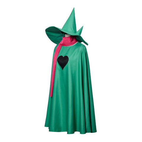 Undertale Frisk Green Hooded Cape Cloak Costume Full Set Official Replica - Coscosmos