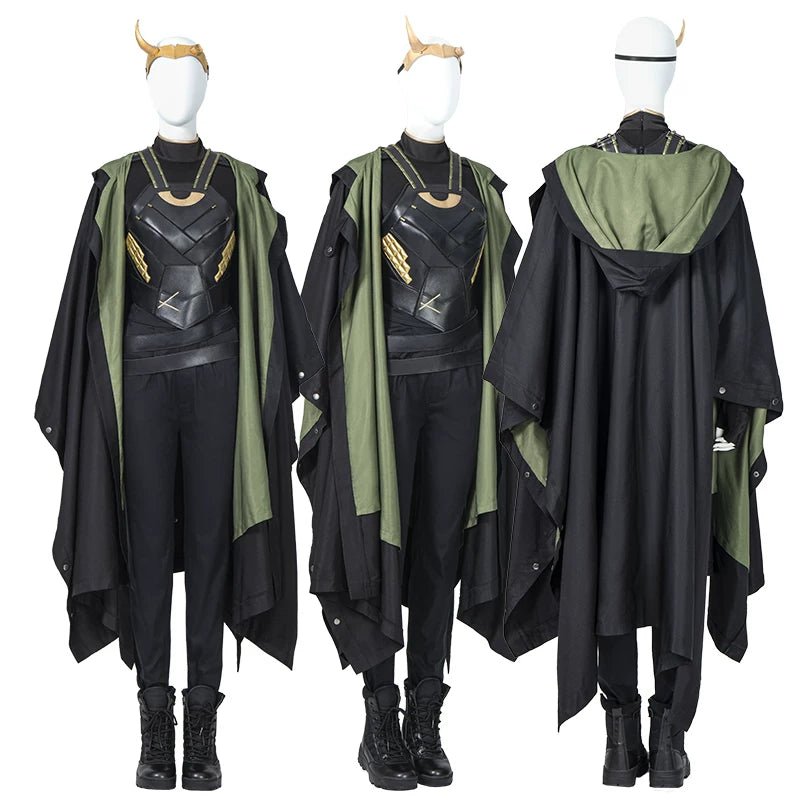 Upgraded Loki Sylvie Cosplay Costume Full Set – Custom - Made Lady Loki Outfit for Women - Coscosmos
