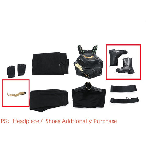 Upgraded Loki Sylvie Cosplay Costume Full Set – Custom-Made Lady Loki Outfit for Women - Coscosmos