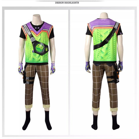 Valorant Agent Gekko Cosplay Costume Full Set Outfit - Coscosmos