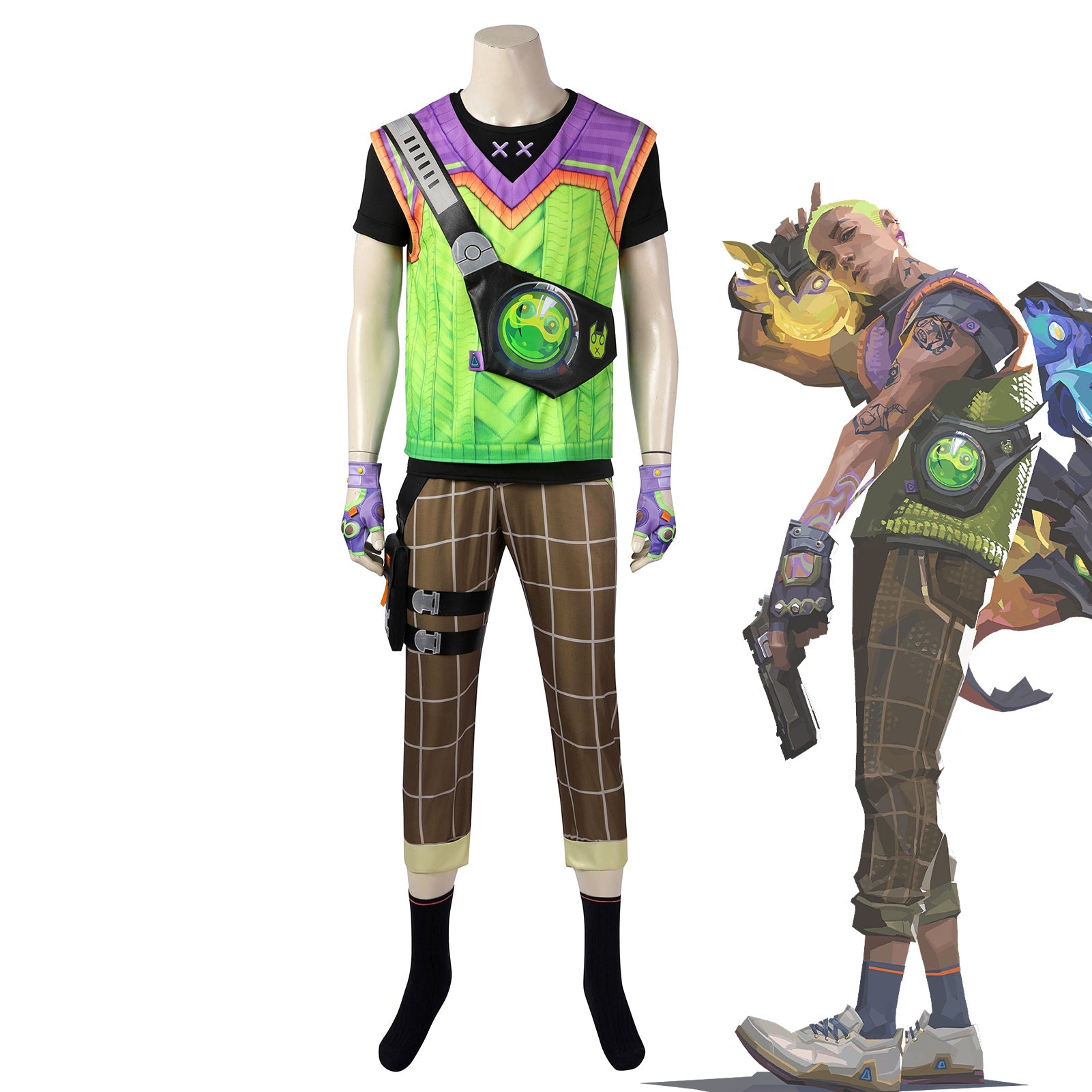 Valorant Chamber Cosplay Costume Full Set, Officially Licensed Replica Elegant Sentinel Outfit for Adults - Coscosmos