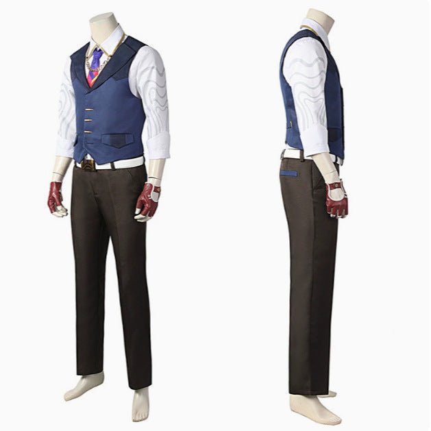 Valorant Chamber Halloween Cosplay Vest Set – British Suit Cosplay Costume for Adults, Complete Set for Cosplayers - Coscosmos