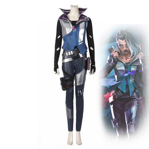 Valorant Cosplay Costume - Fade Turkish Nightmare Hunter Outfit Game Cos Full Set - Coscosmos
